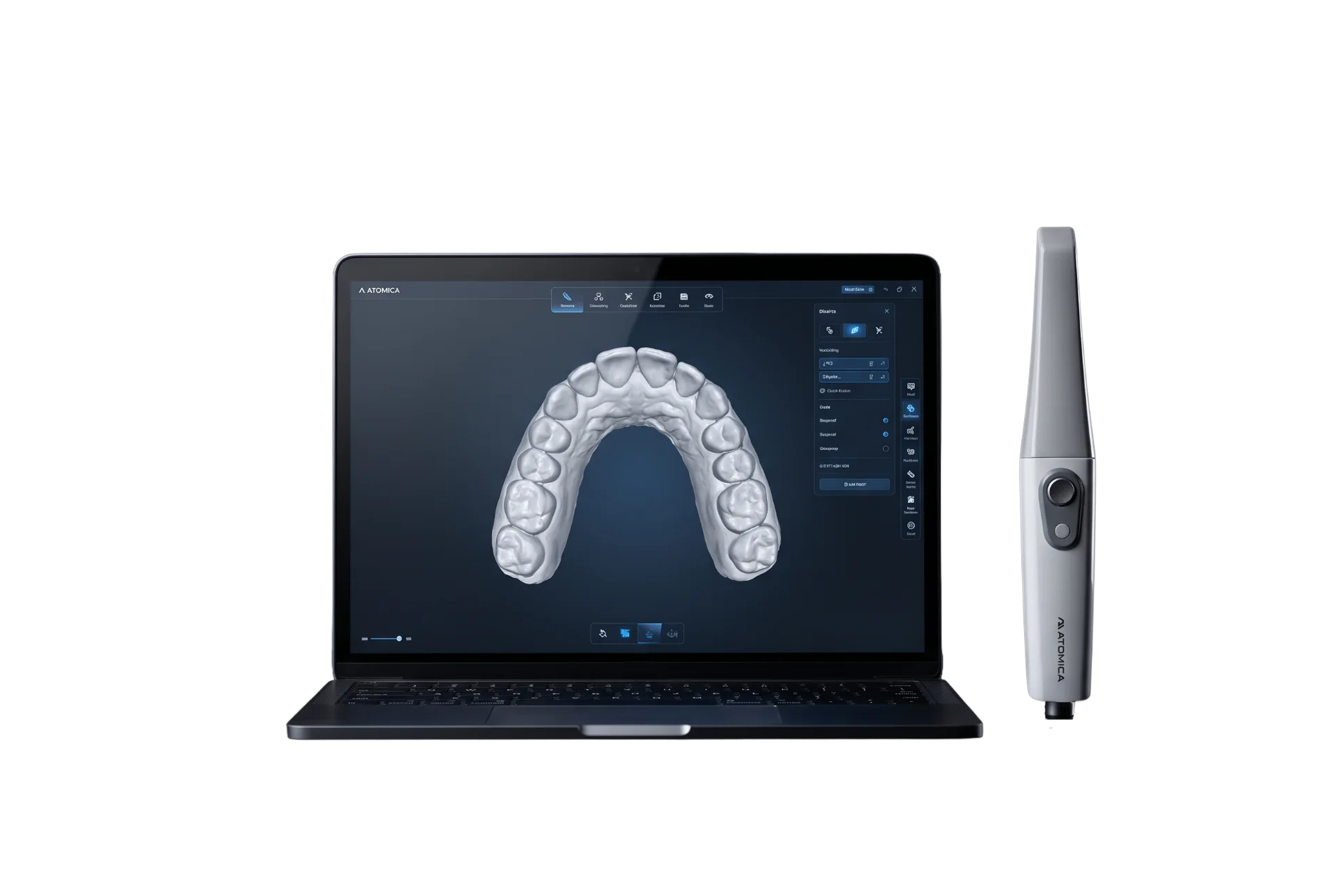 Atomica S400 scanner with laptop